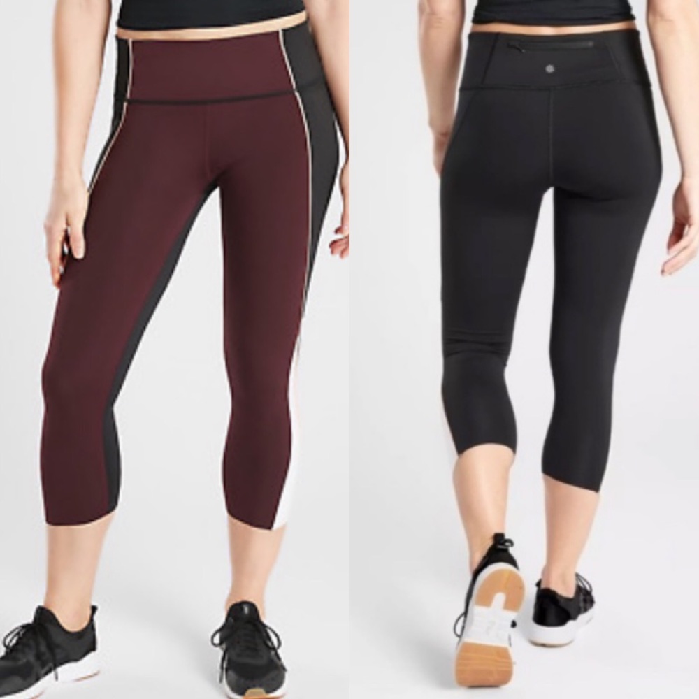 Athleta Velocity Colorblock Capris